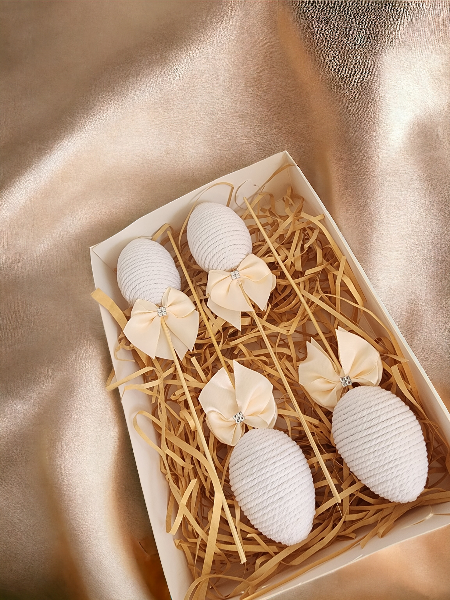 Handmade Easter egg lollipop decorations